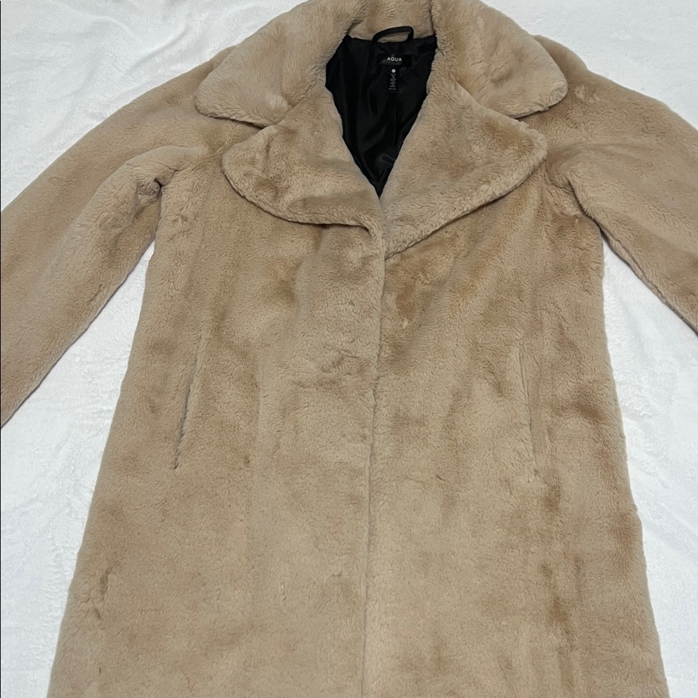 Aqua Tan Teddy Jacket